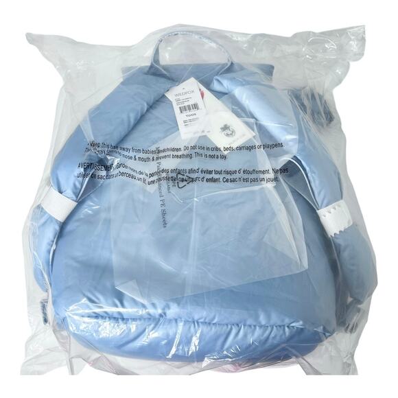 NEW Wildfox Parachute BACKPACK & COIN PURSE Blue Puffy Nylon HANDBAG Lightweight main image 4